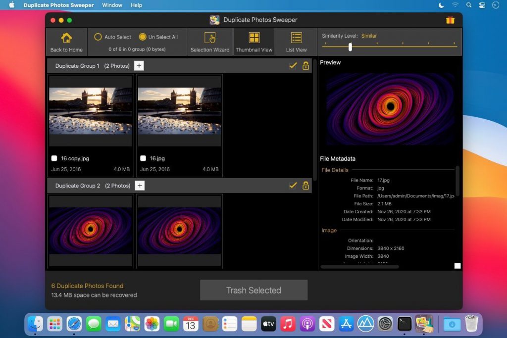 Duplicate Photos Sweeper – Tìm và loại bỏ ảnh trùng lặp