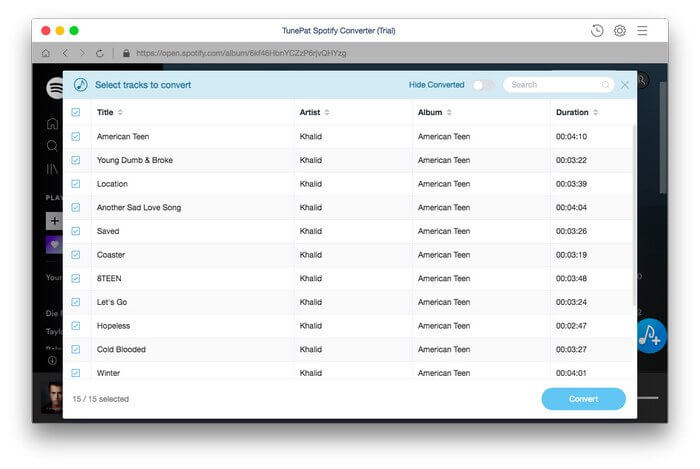 TunePat Spotify Converter – Tải và chuyển đổi nhạc trên Spotify