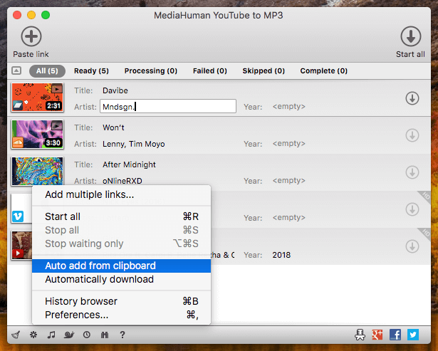 MediaHuman YouTube to MP3 Converter – Tải và chuyển đổi video Youtube sang MP3