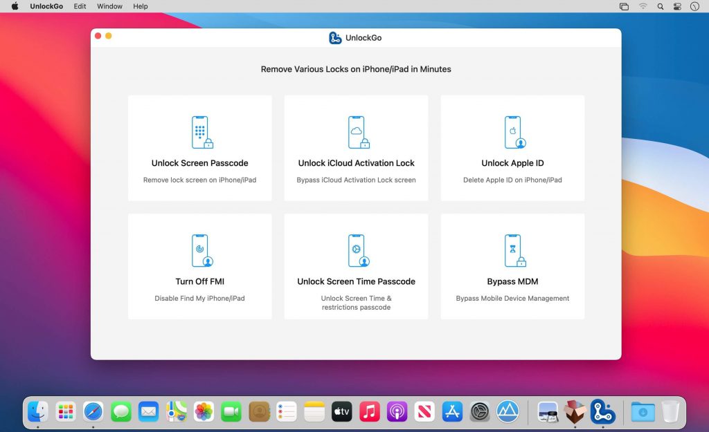iToolab UnlockGo – Công cụ Bypass mật khẩu iOS