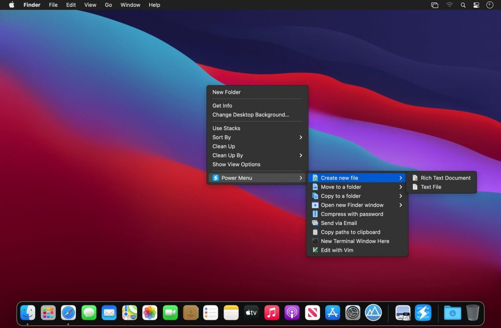 Power Menu – Thêm chức năng cho menu chuột phải