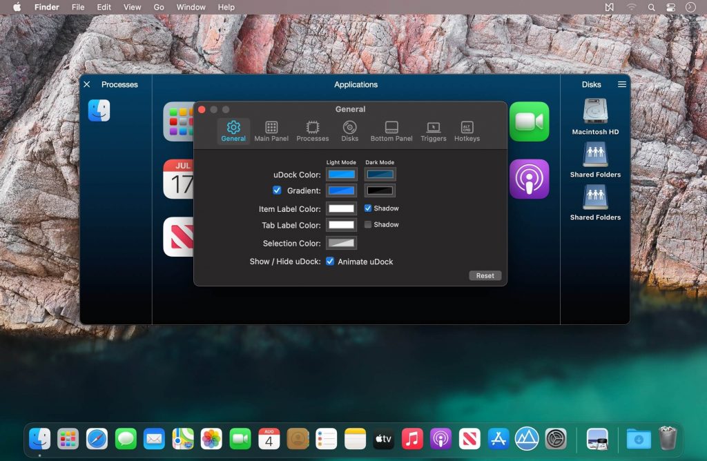 uDock – Lưu các ứng dụng hay dùng trong icon trên Menubar