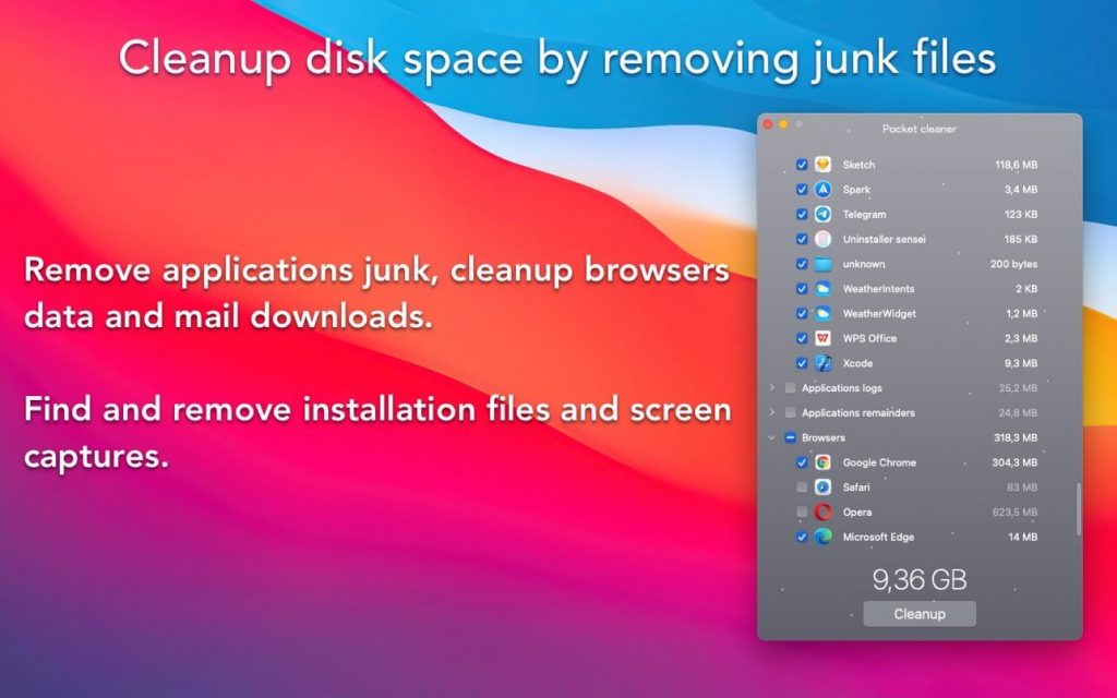 Pocket cleaner Pro – Trình dọn dẹp ổ cứng