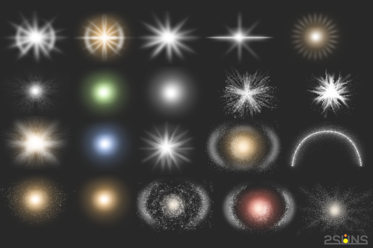 30 Christmas Photo overlays, photoshop overlays, Lamp light – 30 mẫu ánh sáng, bông tuyết giáng sinh Overlays