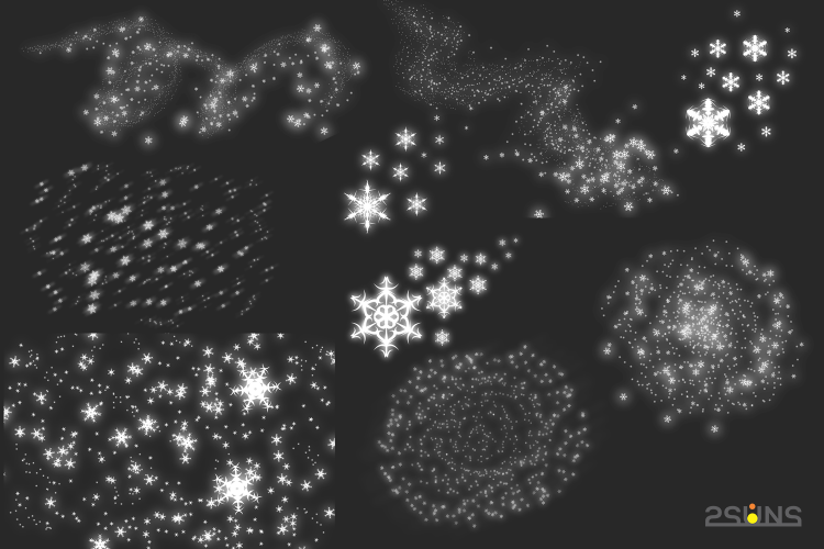 30 Christmas Photo overlays, photoshop overlays, Lamp light – 30 mẫu ánh sáng, bông tuyết giáng sinh Overlays