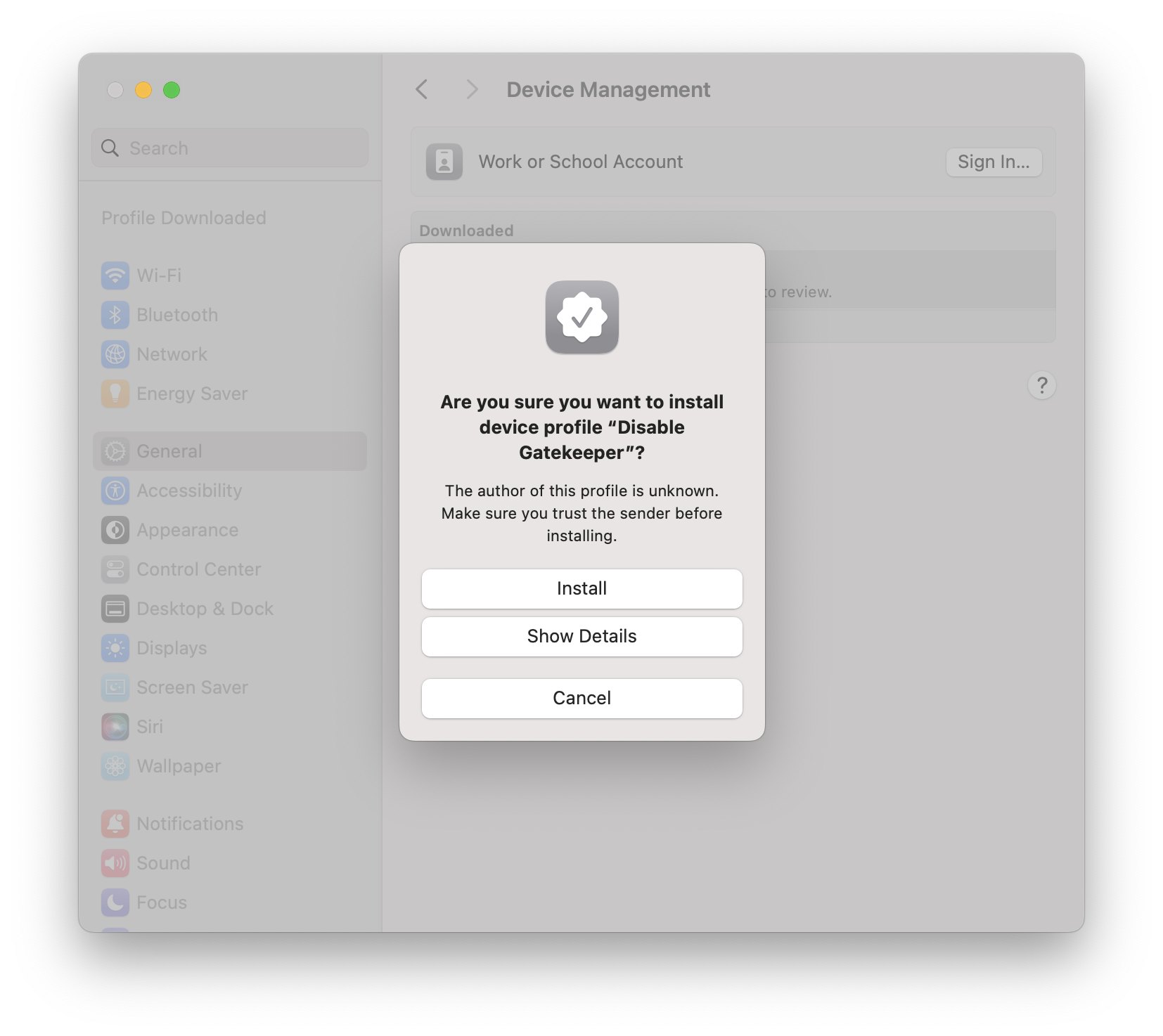 Hướng dẫn tắt gatekeeper trên macOS Sequoia 15
