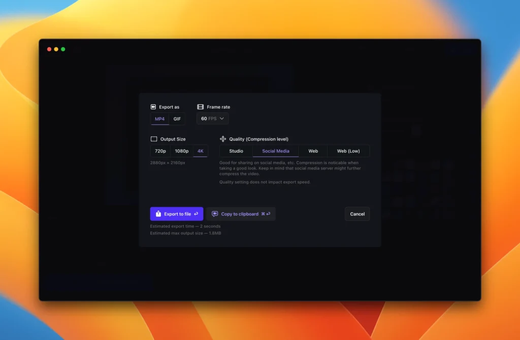 Screen Studio – Phần mềm quay phim màn hình cực hay trên Mac