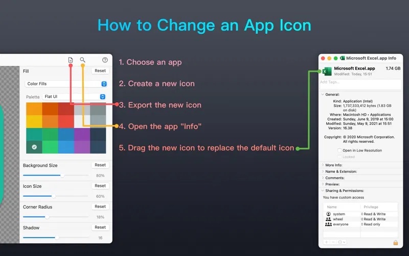 Acon – Tạo icon phong cách Big Sur