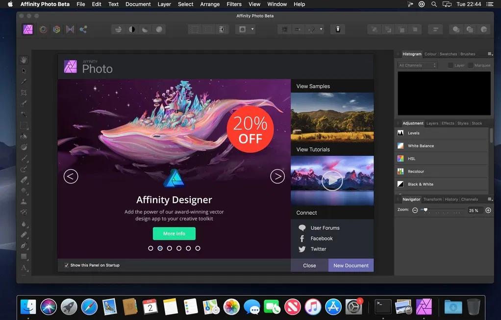 Affinity Photo – Ứng dụng chỉnh sửa ảnh thay thế Photoshop trên Mac