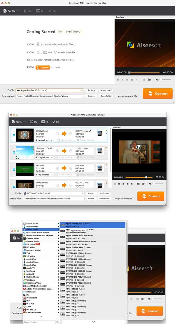Aiseesoft MXF Converter – Chuyển đổi định dạng file MXF