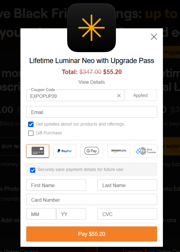 [Black Friday 2024] Bản quyền Luminar NEO lifetime