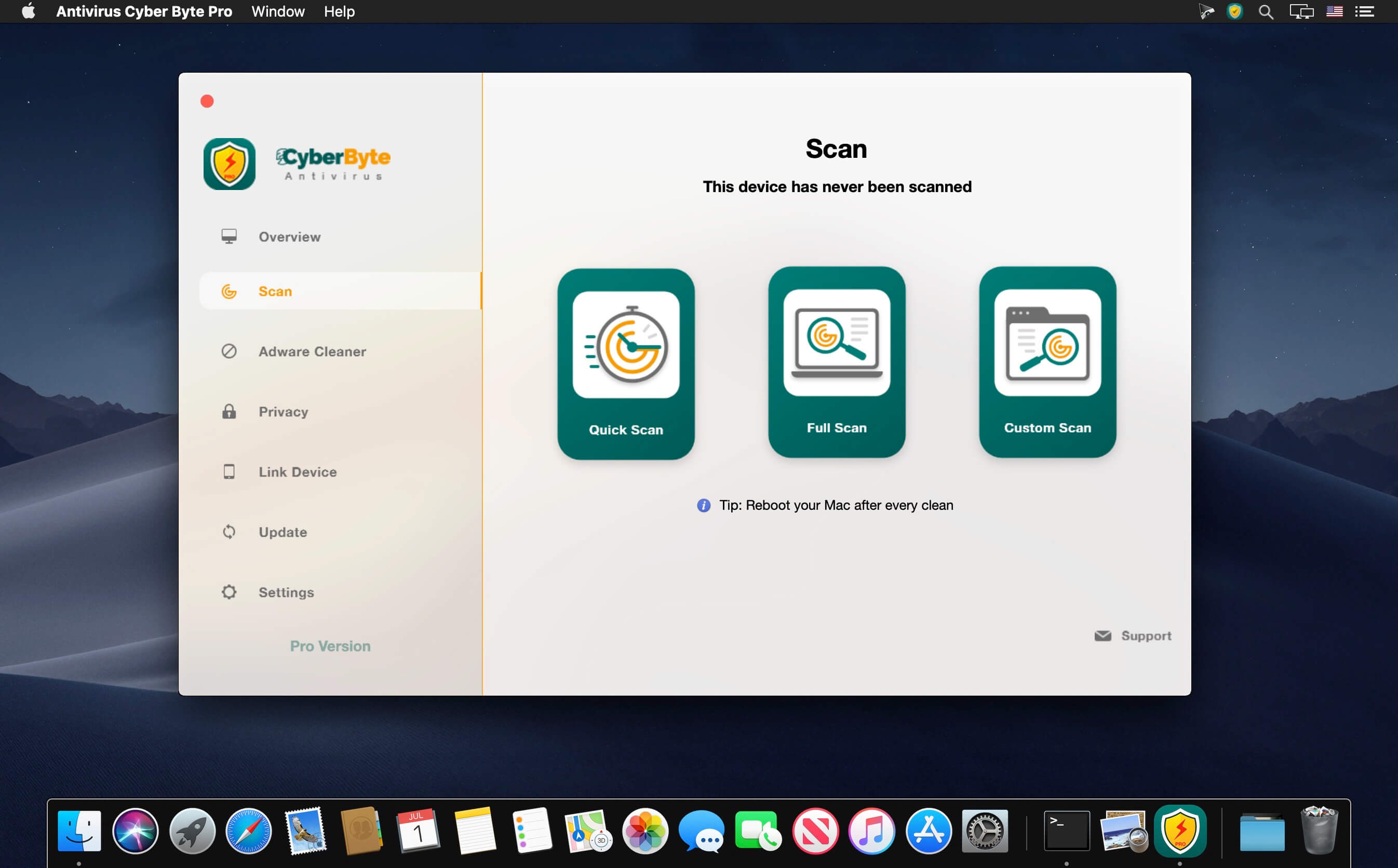 Antivirus Cyber Byte Pro – Phần mềm diệt Virus trên Mac