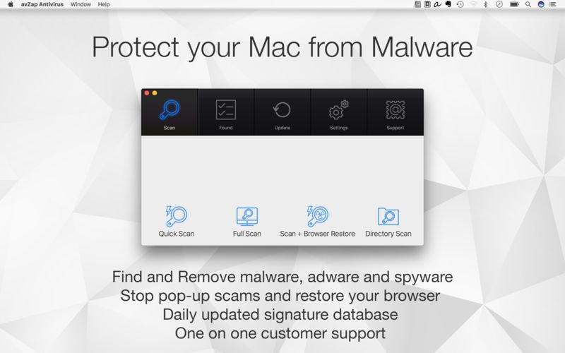 Antivirus Zap – Phát hiện, loại bỏ phần mềm, ứng dụng độc hại trên Mac