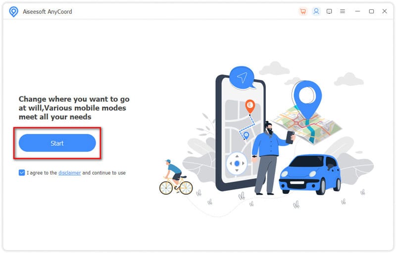 Aiseesoft AnyCoord – Thay đổi vị trí GPS
