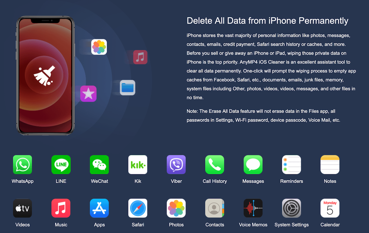 AnyMP4 iOS Cleaner – Phần mềm dọn dẹp, xoá dữ liệu iPhone chuyên dụng