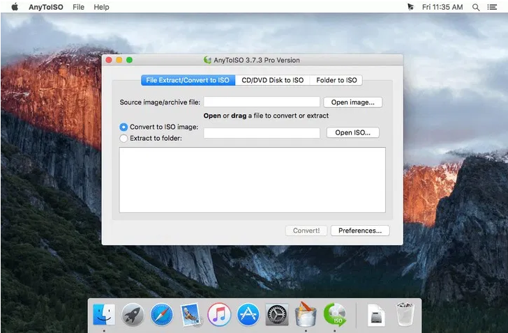 AnyToISO Pro Phần mềm tạo file ISO trên MAC