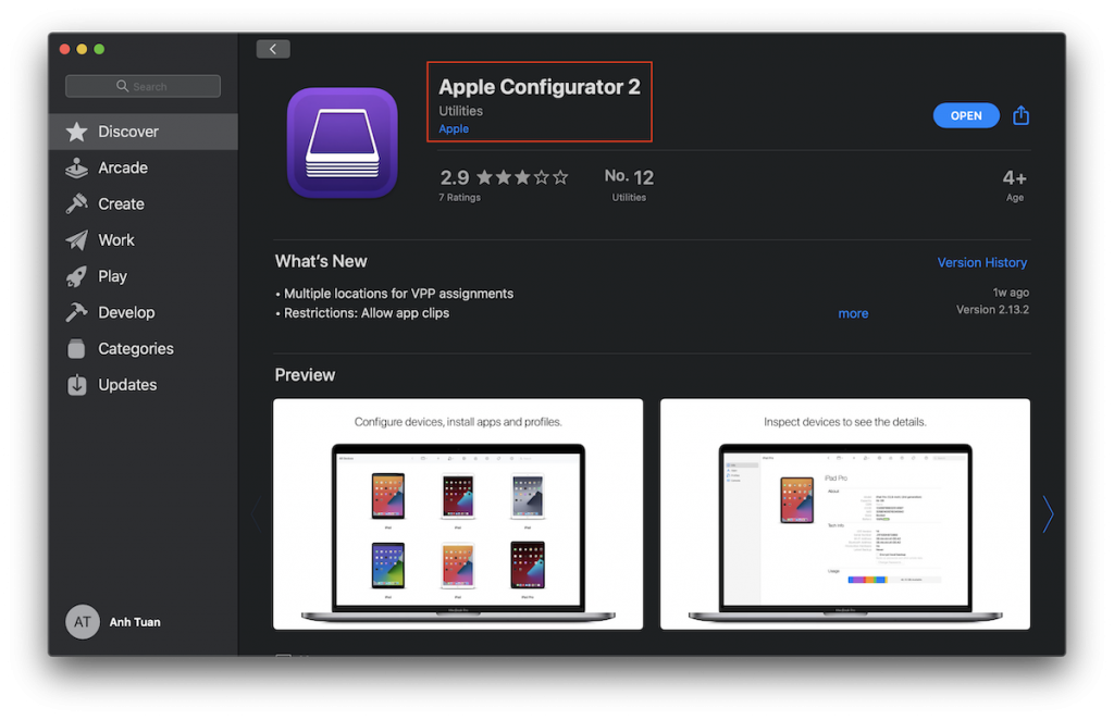 Cài lại Mac Silicon (M1) “sạch nhất” với Apple Configurator 2, DFU, File IPSW từ Apple