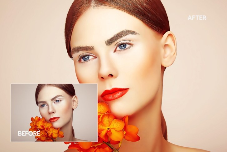 Beauty Paint Photoshop Action – Action chuyển chỉnh ảnh chân dung, thời trang