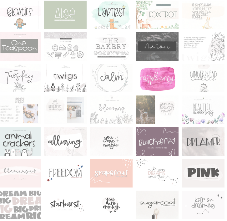 Best of 2018 BIG Font Bundle – Bộ sưu tập Font của KA Designs