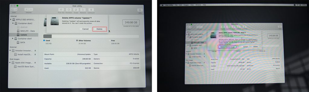 Hướng dẫn Downgrade (hạ cấp) từ macOS Big Sur xuống Catalina hoặc thấp hơn