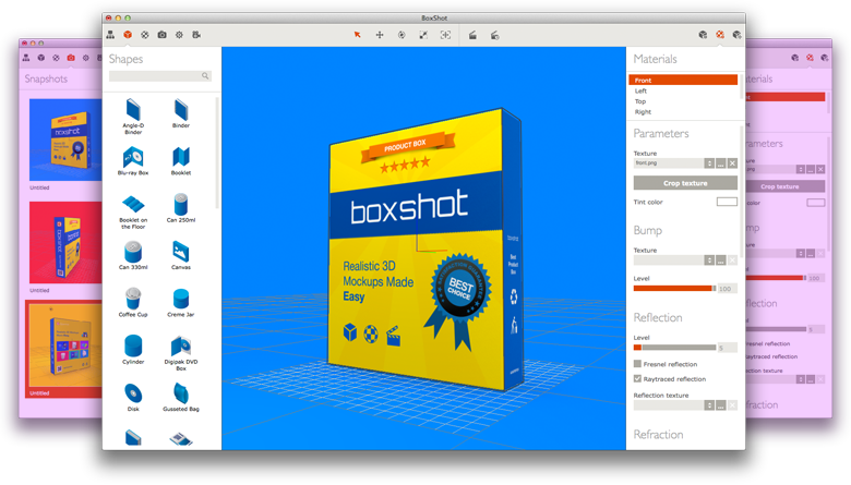 Boxshot Ultimate – Tạo 3D mockup dễ dàng trên Mac