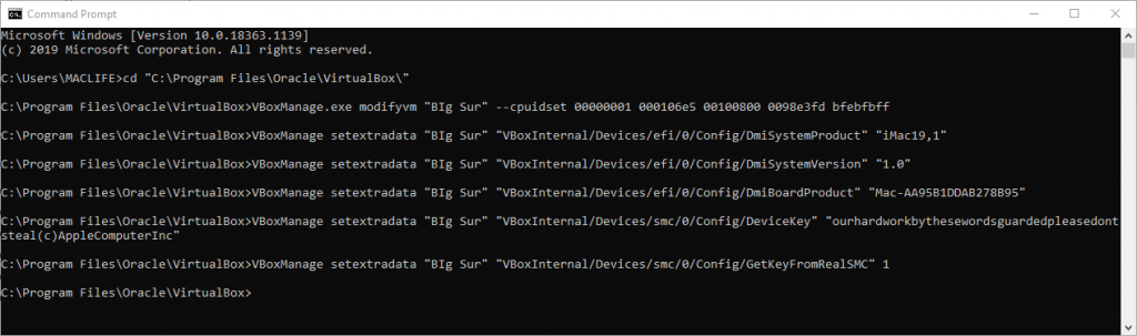 Hướng dẫn cài macOS Big Sur trên Windows bằng VirtualBox