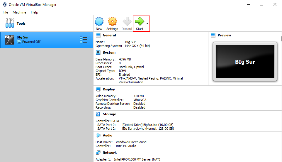 Hướng dẫn cài macOS Big Sur trên Windows bằng VirtualBox