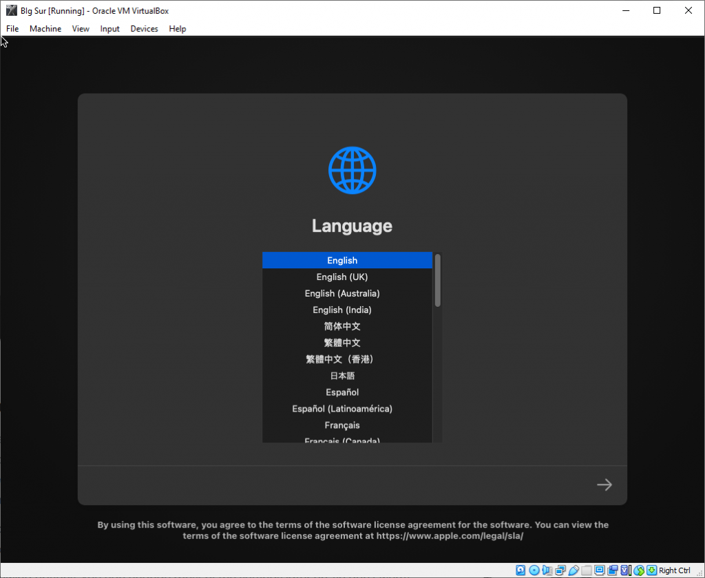 Hướng dẫn cài macOS Big Sur trên Windows bằng VirtualBox