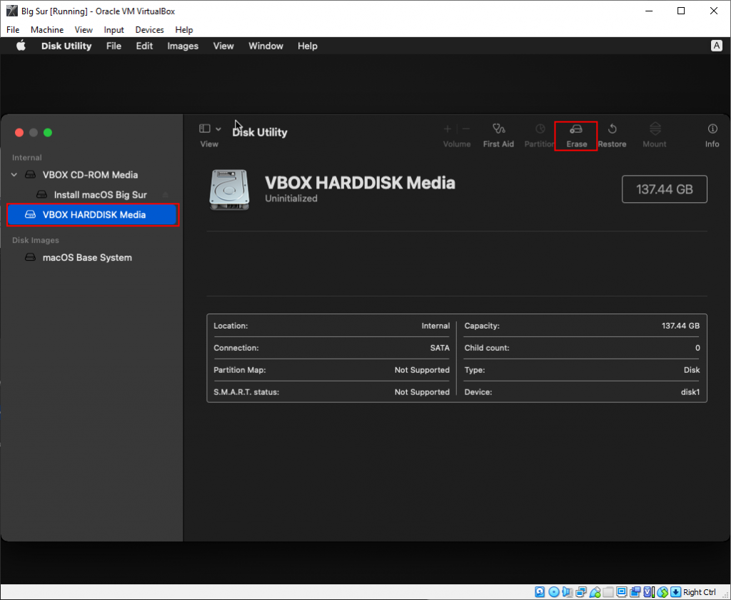 Hướng dẫn cài macOS Big Sur trên Windows bằng VirtualBox