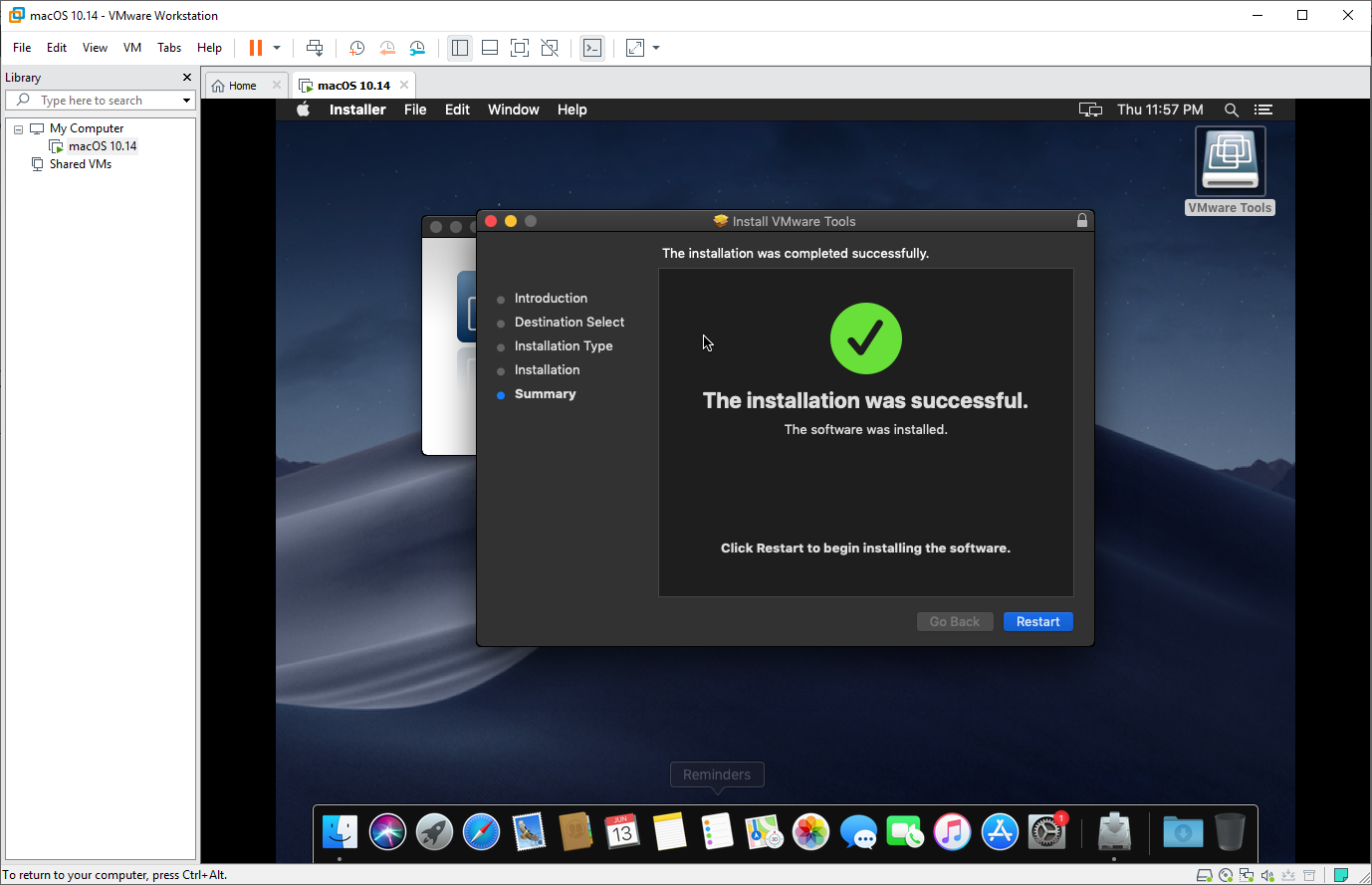 Hướng dẫn cài macOS Mojave 10.14 trên Windows bằng VMware