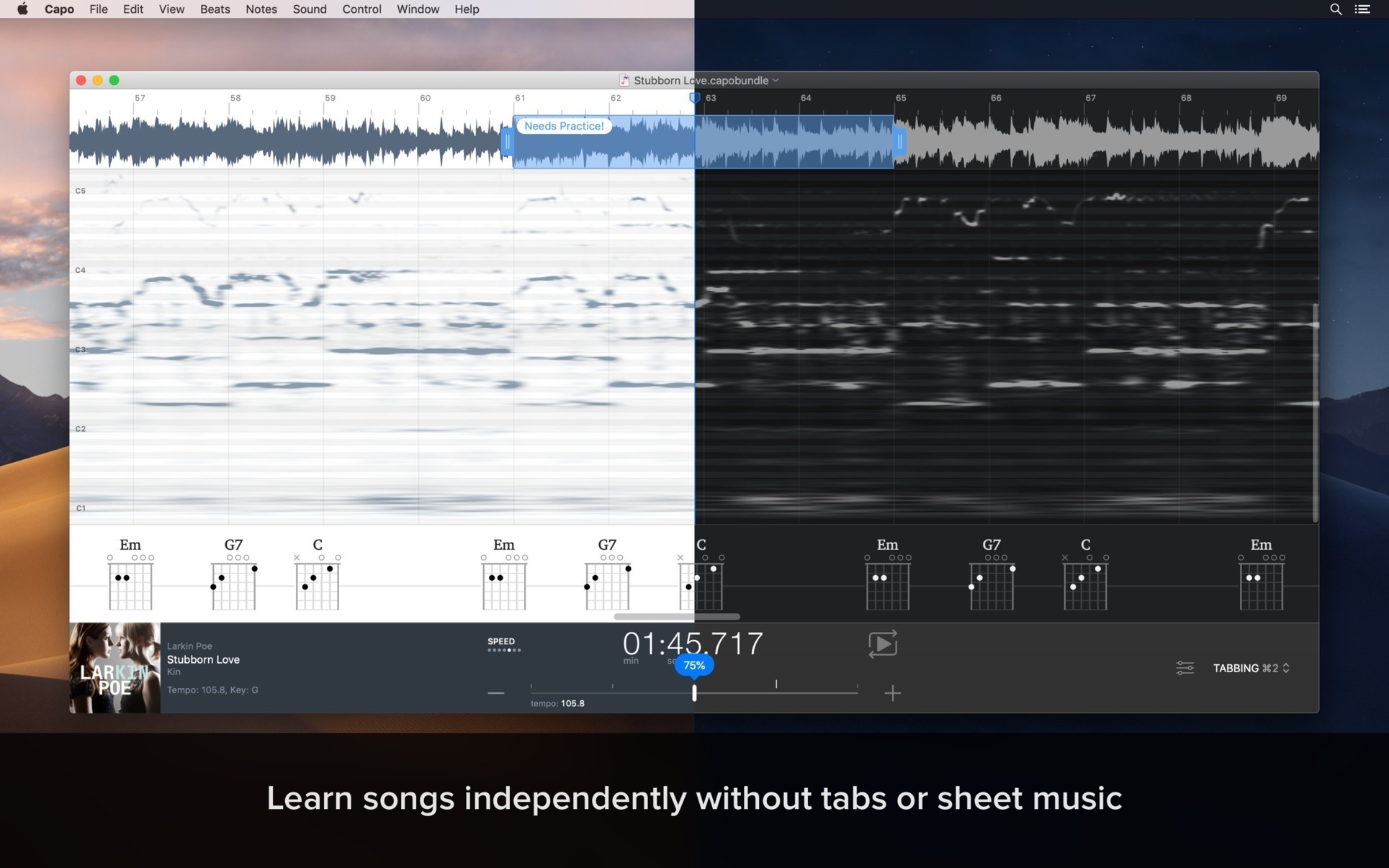 Capo 3 – Chương trình soạn nhạc trên Mac
