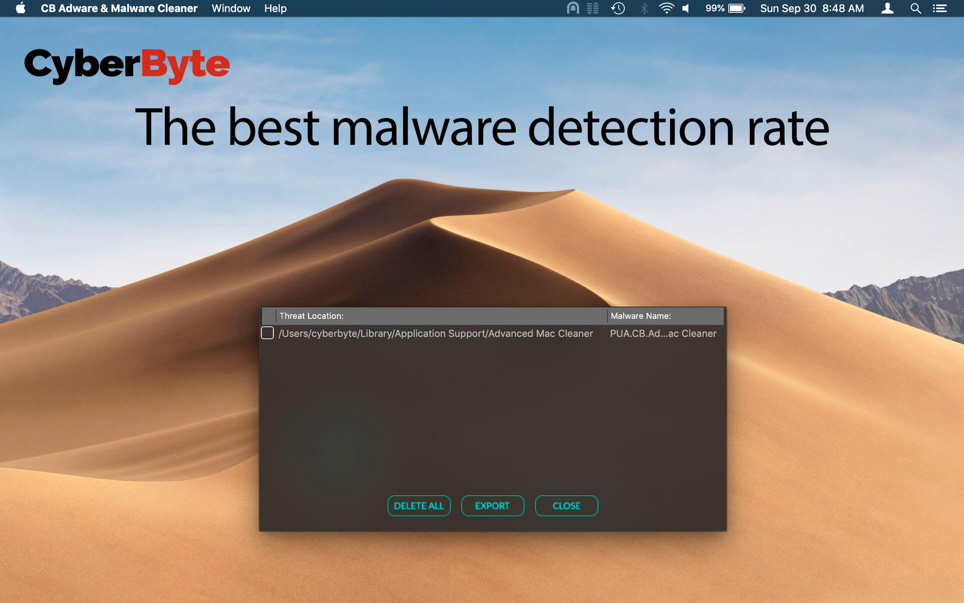 CB Adware & Malware Cleaner – Loại bỏ Malware, Adware trên Mac