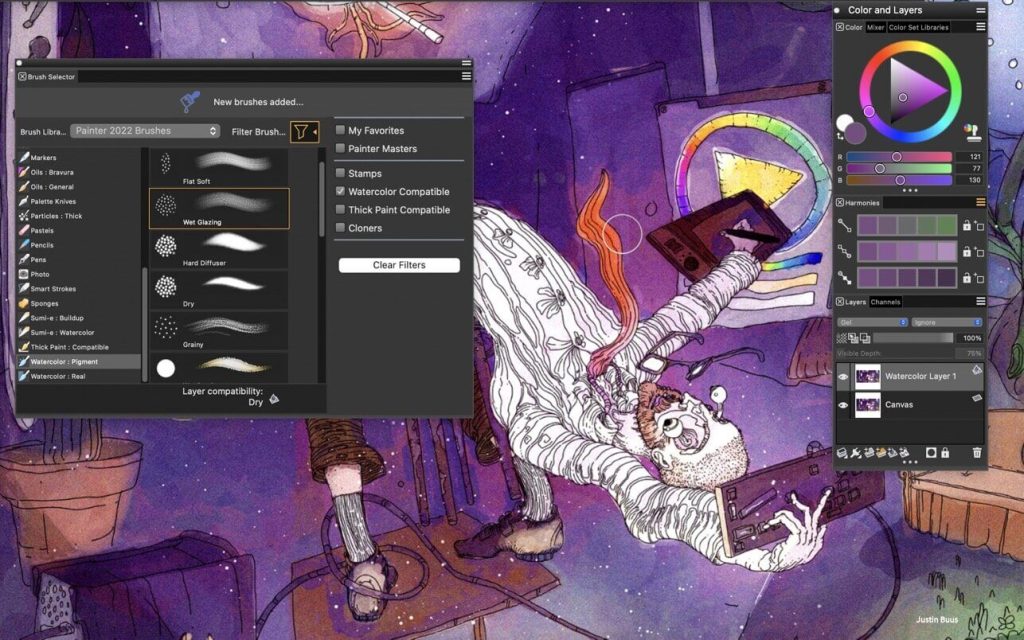 Corel Painter 2022, 2023 – Công cụ vẽ chuyên nghiệp