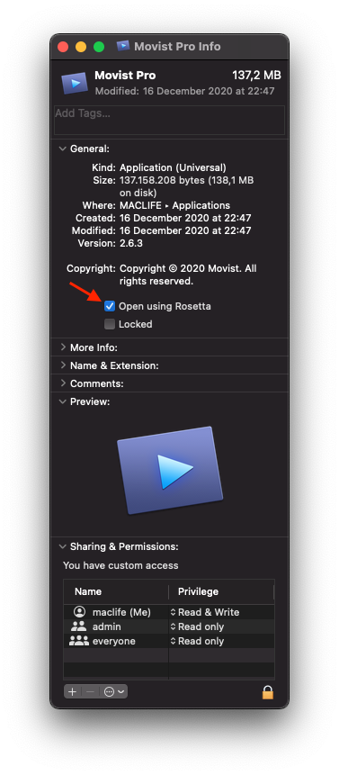 Sửa lỗi crash khi cài một số app “thuốc” trên M1