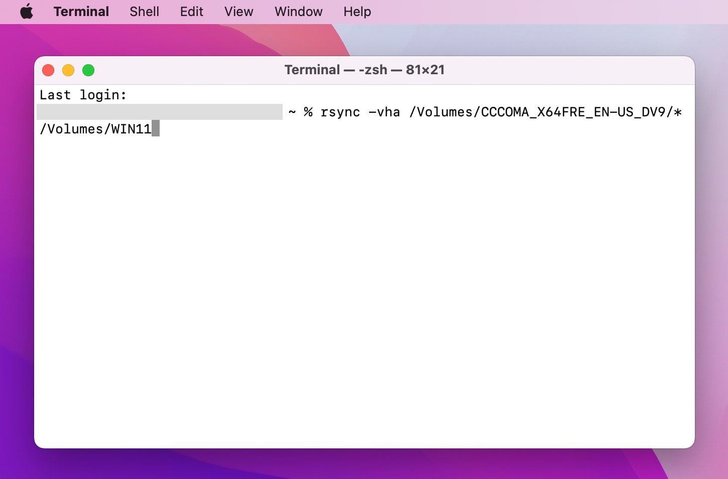 Cách tạo bộ cài Windows 11 trên Mac đơn giản nhất bằng Terminal