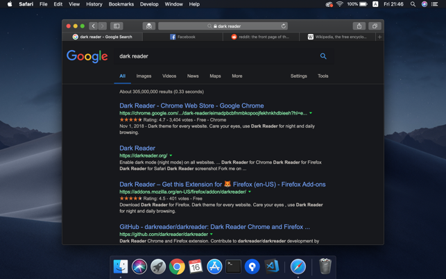 Dark Reader for Safari – Chế độ Dark Mode dành cho Safari