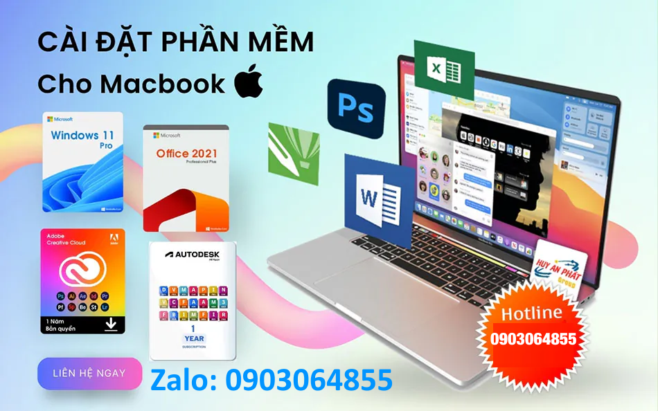Hỗ trợ cài đặt phần mềm từ xa online cho MacBook