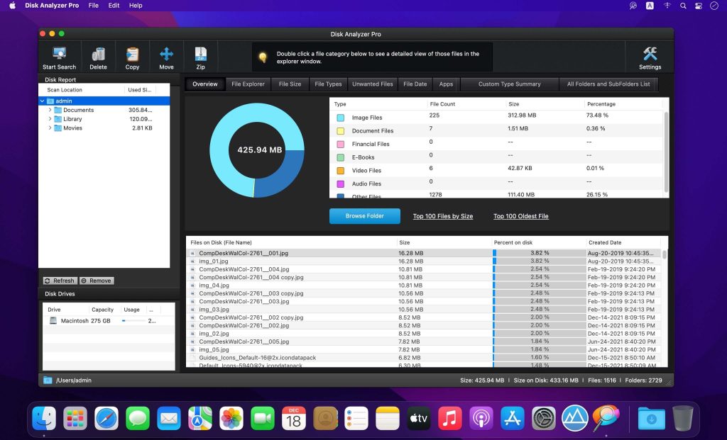 Disk Analyzer Pro – Công cụ phân tích, báo cáo sử dụng ổ cứng
