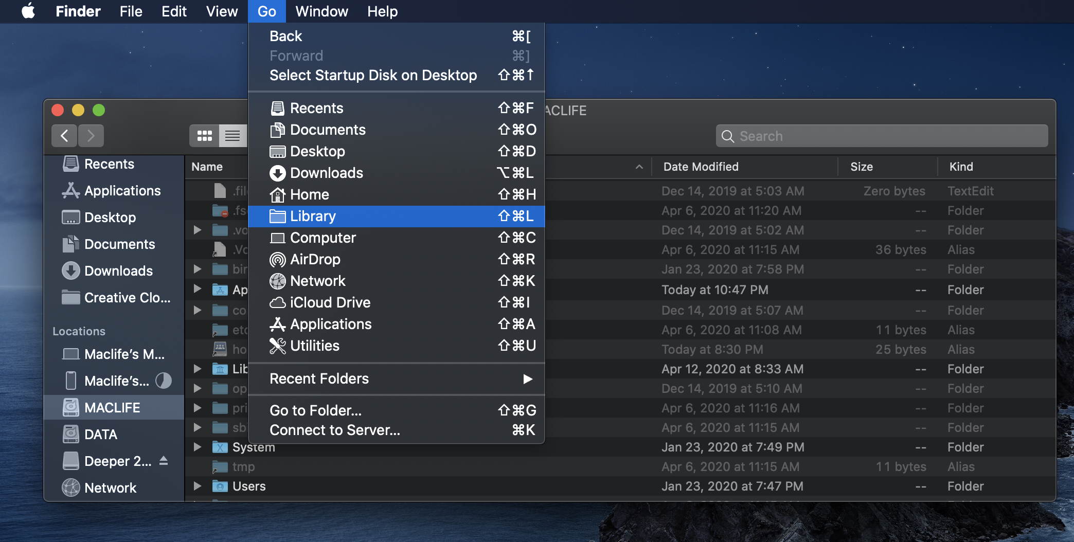 Cách đổi đường dẫn thư mục Backup iPhone trên macOS