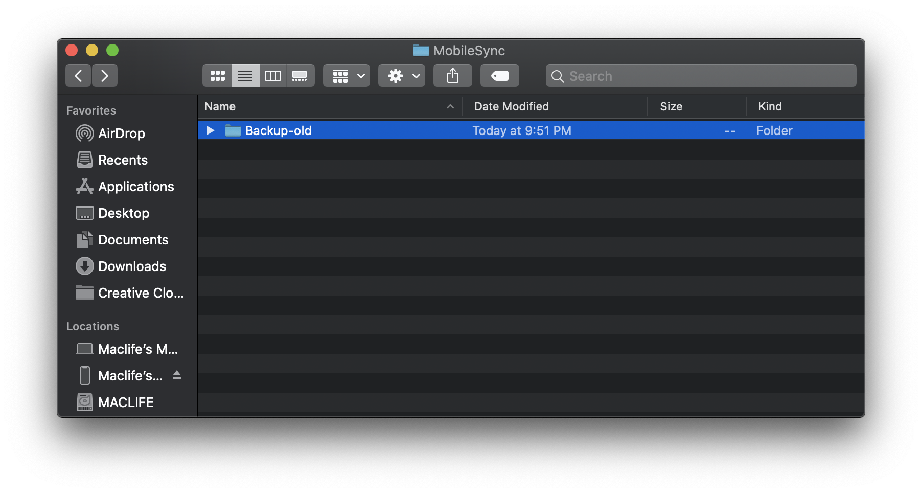 Cách đổi đường dẫn thư mục Backup iPhone trên macOS