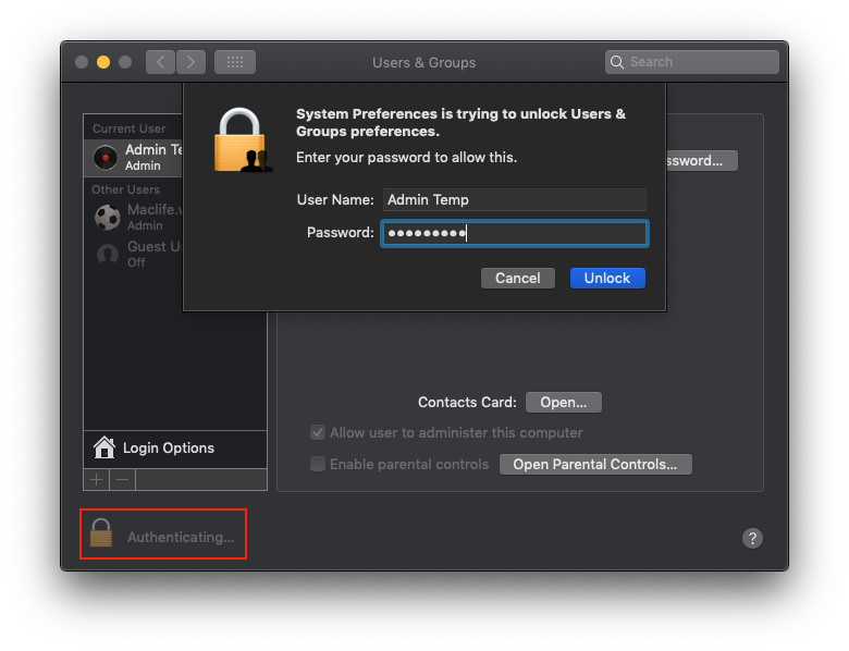 Hướng dẫn đổi tên Users & thư mục “Home” trên Mac một cách “AN TOÀN”
