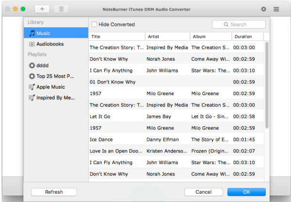 NoteBurner iTunes DRM Audio Converter – chuyển nhạc bản quyền từ iTunes sang máy tính