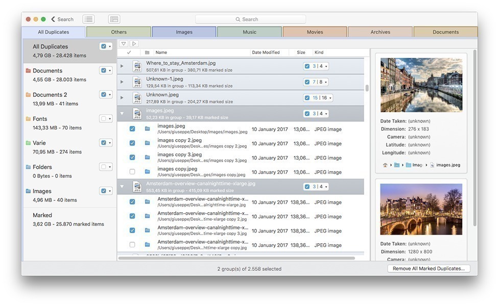 DupeZap – Tìm và xóa file trùng lặp