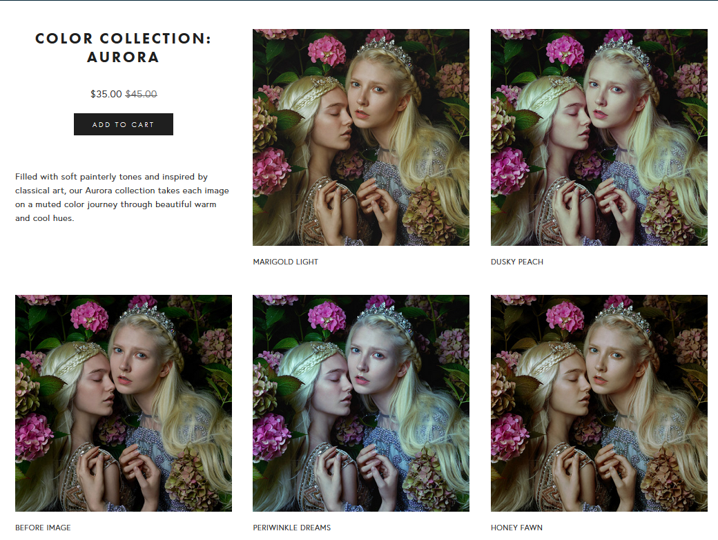 Fineartactions – Color Collections – Bộ Action chỉnh màu lạ mắt