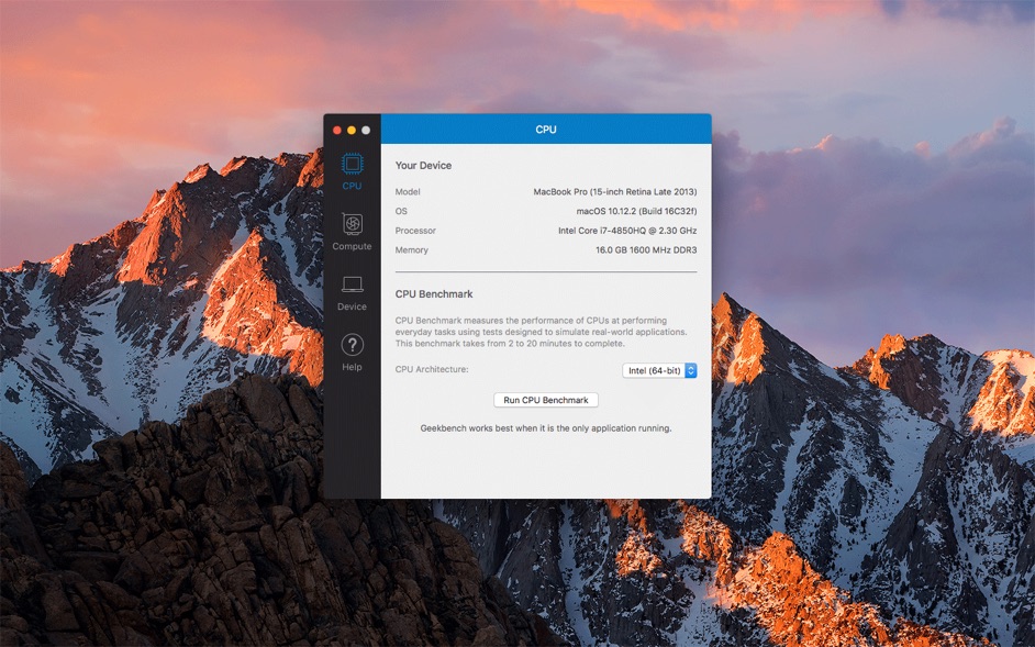 Geekbench – Phần mềm kiểm tra sức mạnh phần cứng
