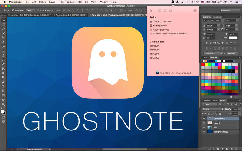 GhostNote – Ứng dụng tạo ghi chú trên Mac