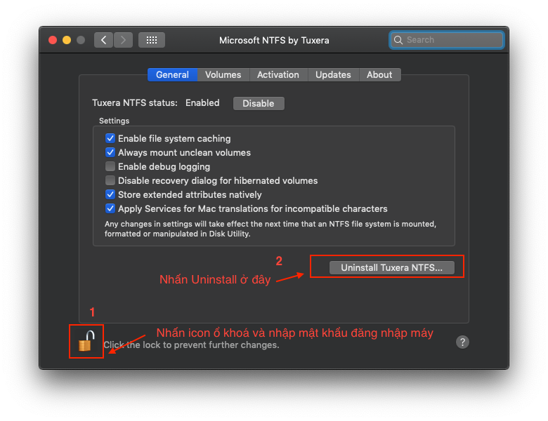 Tuxera NTFS 2023- Giúp ghi dữ liệu lên phân vùng NTFS