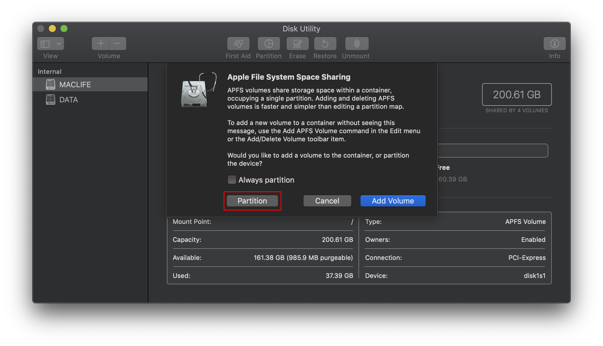 Hướng dẫn phân vùng (chia – gộp) ổ cứng trên Mac