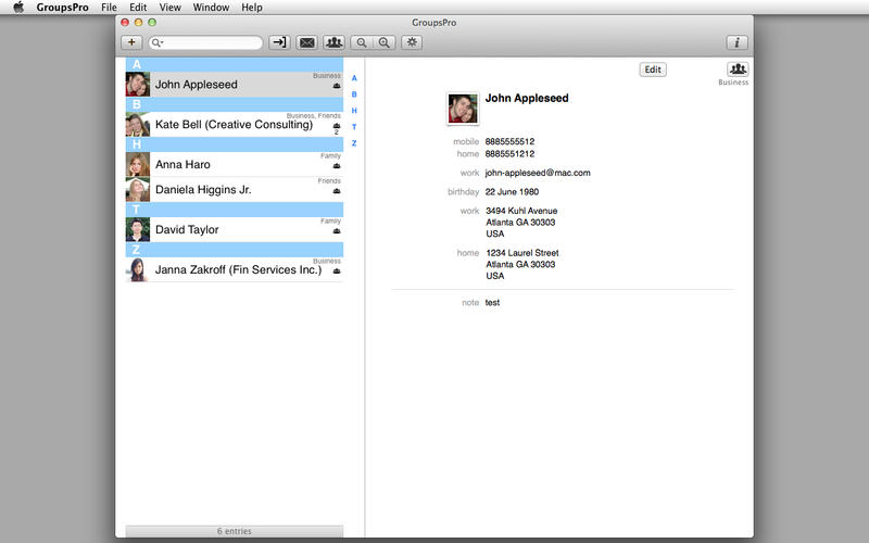 GroupsPro – Công cụ quản lý danh bạn, Email