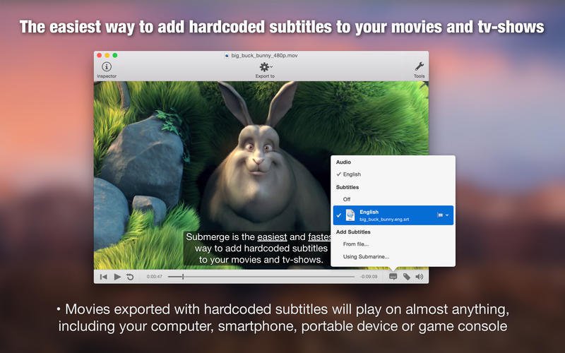 Submerge – Ứng dụng add sub rời thành “hard sub” cho phim